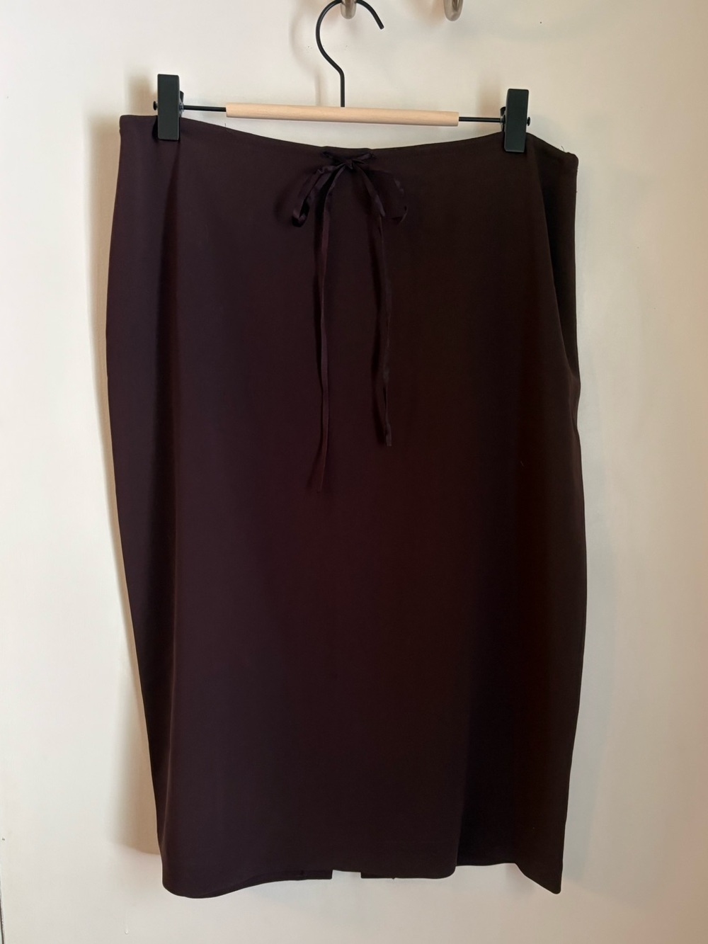 Tahari Chocolate Brown Pencil Skirt with Drawstring